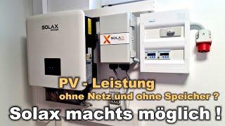 Notstrom nur mit PV - auch ohne Speicher ?