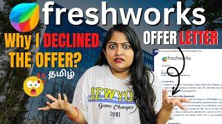 How I got freshworks job offer? But Why I did not join?? 