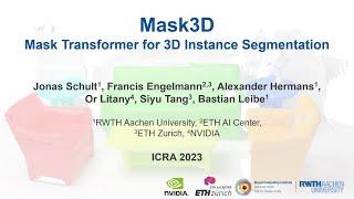 Mask3D: Mask Transformer for 3D Instance Segmentation (ICRA'23)