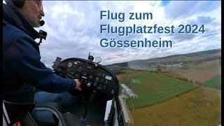 Flug zum Flugplatzfest 2024 Goessenheim