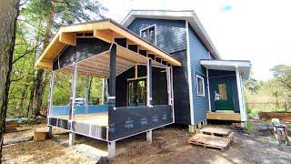 DIY Warm Frame Extension to The House. Construction Stages Step by Step