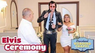 Joseartemio & Olympia's Elvis Ceremony in Las Vegas | Graceland Chapel