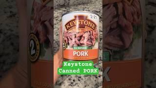 Trying Keystone PORK Canned Meat Food Storage Prepper Pantry #prepping #food  #foodstorage