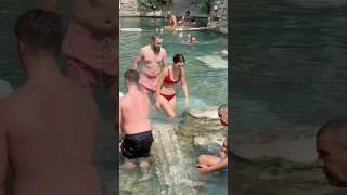 ️The Wonder Of Cleopatra Pool Fun Turkey -Best Day️‍ #cleopatra #pamukkale #pool