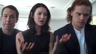 Outlander Stars Caitriona Balfe,Sam Heughan & Tobias Menzies on Love