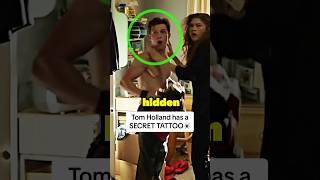 Tom Holland has a SECRET TATTOO… #tomholland #spiderman