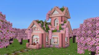 Minecraft: How to Build a Cherry Blossom Survival House