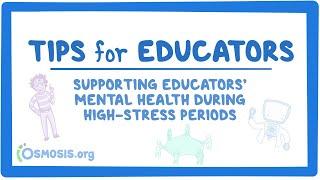 Supporting educators' mental health during high-stress periods
