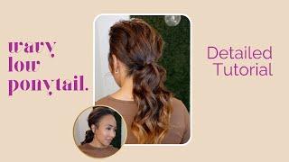 FULL TUTORIAL: Wavy Low Ponytail