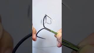 How to tie a double hook? #fishingtackle #simplemethod #fishinghook #fishingman #fishingknot