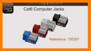 How to cable a Cat6 jack