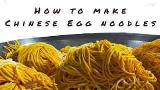 Chinese Egg noodles recipe || egg noodle recipe || noodle recipe️