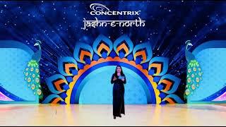 Anchor Namrata hosting a virtual event with Shibani Kashyap