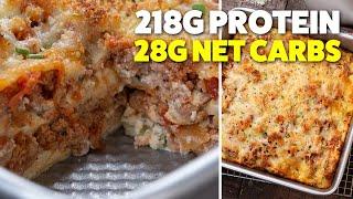 Easy Low Carb Lasagna | High Protein Meal Prep