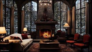 ️ Winter Fireside Retreat: Cozy Ambiance for a Day of Warm Embrace