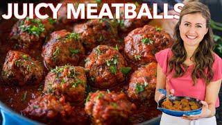 Juicy MEATBALL RECIPE - How to Cook Italian Meatballs