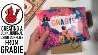 CREATING A JUNK JOURNAL USING SUPPLIES FROM GRABIE Video #254