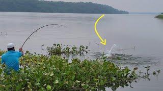 "FIOAT FISHING MASTERY:TARGETING ROHU WITH A SINGLE HOOK SETUP "ROHUFISHES FISHING IN RIVER "