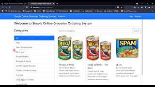 Simple Online Grocery Ordering System in PHP and SQLite DEMO