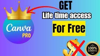 How to get Canva pro for free Lifetime Access 2024 | John Alat