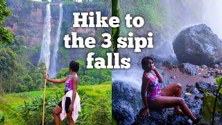 Showering under Sipi waterfalls/Hike to view the 3 Sipi waterfalls