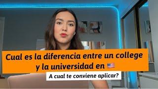 Qué diferencias hay entre un community college y la universidad en USA  cuál te conviene más?