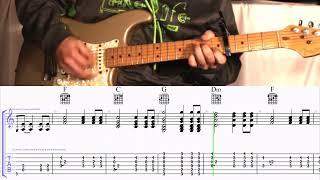 How to Play the Chords to White Horse by Chris Stapleton on Guitar with TAB