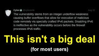 This Windows IPv6 exploit isn't a big deal (for average users)