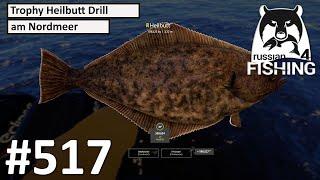 Heilbutt Trophy Drill am Europäischen Nordmeer | Russian Fishing 4 #517 | Deutsch | UwF