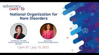 National Organization for Rare Disorders - A CPAN Advocacy Chat