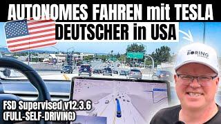 TEIL 2: FSD 2025 in EUROPA! DEUTSCHER testet bereits in USA AUTONOMES FAHREN! v12.3.6 HW3 | EFIEBER