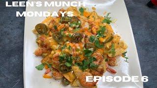 loaded shrimp cheesy nachos + homemade nacho cheese recipe | LEEN'S MUNCH MONDAYS EP 6