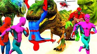 Khủng Long Bạo Chúa Đại Chiến Siêu Nhân Nhện Robot, Dinosaur Spiderman 3 VS Siêu Nhân Khủng Long