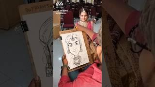 Live caricature by Surendar. Book your events now - 9677036054#wedding #reception #VELVOM