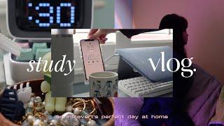 a homebody’s perfect study day | morning and night routine 