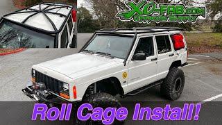 Putting a Roll Cage in my Jeep Cherokee! XO-Fab Hybrid XJ Cage Install