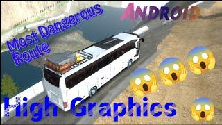 Most Dangerous Route ||High Graphics Bus Game on Android ||Jaldi         Dekho