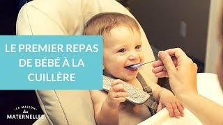 Le premier repas de bébé à la cuillère - La Maison des Maternelles #LMDM