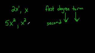 How to identify 1st, 2nd, and 3rd Degree Terms with Polynomials and more!