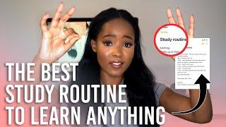 THE BEST STUDY ROUTINE FOR LEARNING ANYTHING - Evidence Based