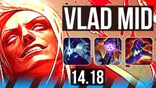 VLADIMIR vs KATARINA (MID) | 8 solo kills, 15/3/7, Legendary, 800+ games | BR Master | 14.18