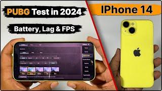 iPhone 14 PUBG Test in 2024| After Update iOS 18 - Laag,Battery,FPS,Graphic Test️