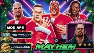 WWE Mayhem Mod Apk 1.64.137. Latest Version | Unlimited Money | Christmas Special 6 Star Unlock |