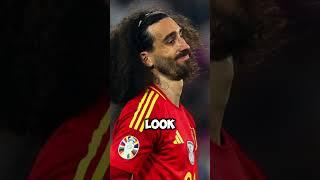 Marc Cucurella’s Iconic Hair  #football #soccer #fyp #cucurella #spain  #fifa