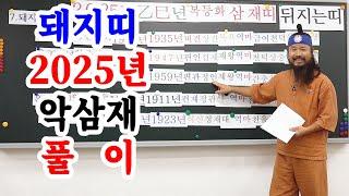 [유교약사생불사 1538강] 돼지띠 2025년 악삼재 풀이.