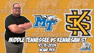 Middle Tennessee vs Kennesaw State 10/15/24 College Football Picks & Predictions | Week 8 NCAAF Tips