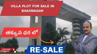 Gated Community Villas For Sale In Hyderabad | Resale Villa Plot For Sale In Shadnagar | #villa