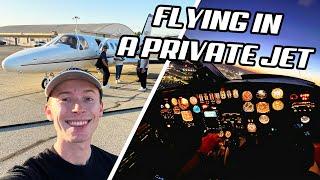 FLYING IN A PRIVATE JET | Citation 501 Trip Report + ATC