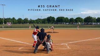 #35 Grant - Pitcher, Catcher, 3rd Highlight Video - Spring 2022 #baseball #perfectgame #usssa