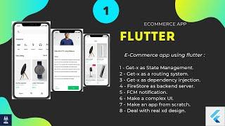 Flutter E-Commerce App Using Getx StateManagement, Firebase, and MVVM  | بالعربي